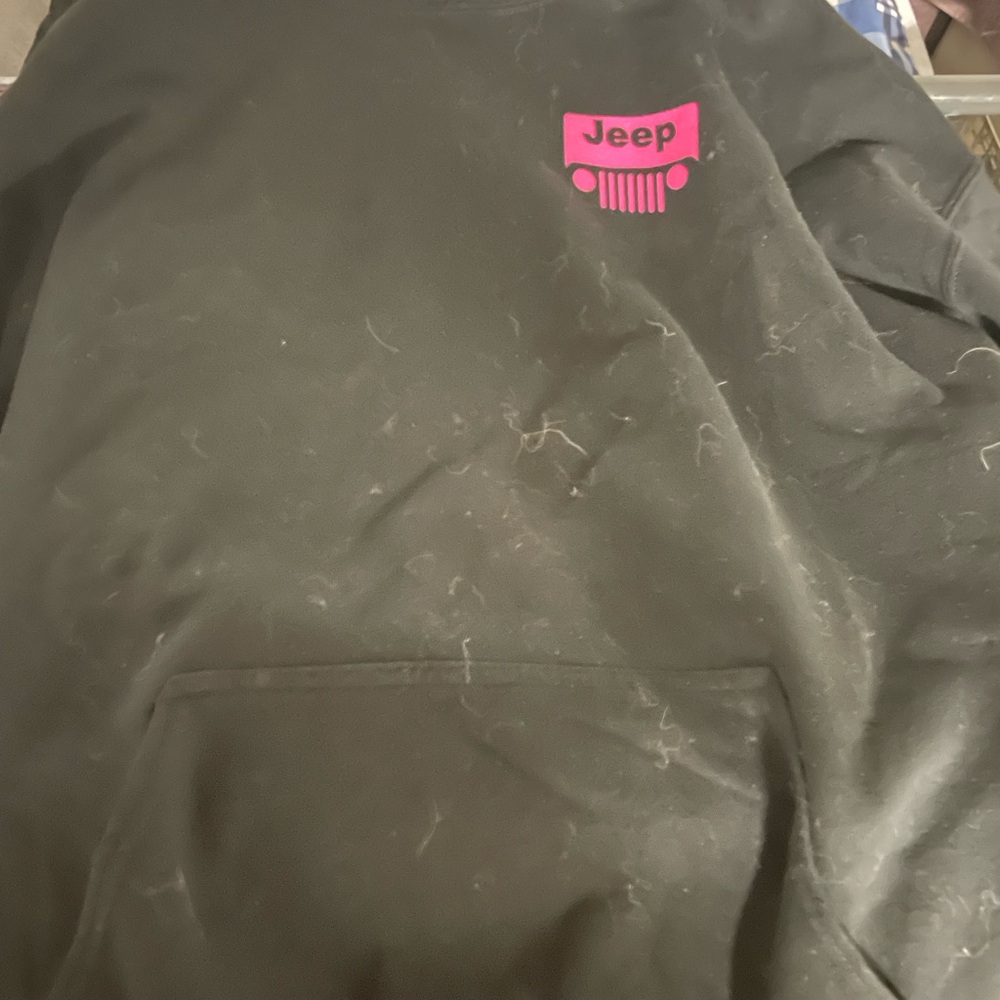Thick black and pink jeep hoodie